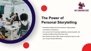 Experienced Coach for Individual Storytelling