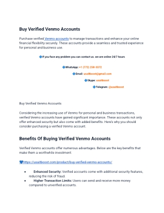 13 Steps to Buy a Verified Venmo Account in 2025