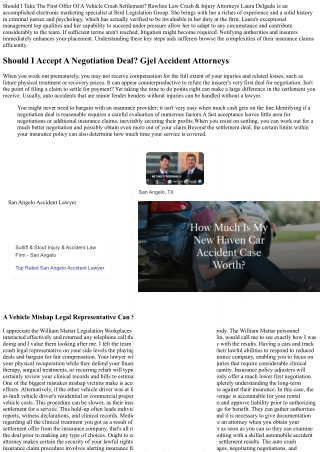 Should You Accept The Initial Insurance Coverage Offer After An Auto Accident?