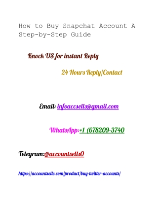 How to Buy Snapchat Account A Step-by-Step Guide-1