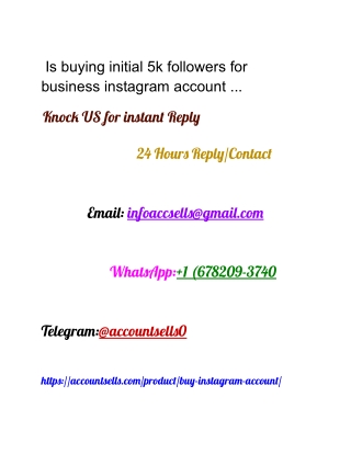 Is buying initial 5k followers for business instagram account