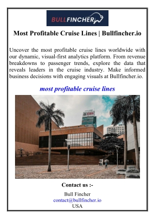 Most Profitable Cruise Lines | Bullfincher.io
