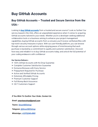 Top Website for Buy GitHub Accounts– SmartSEOShop