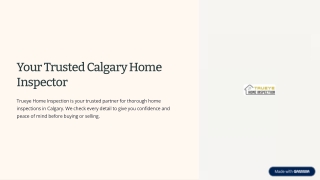 Your Trusted Calgary Home Inspector