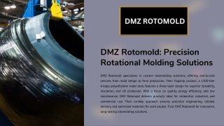 Rotomold Tank Manufacturing | DMZ Rotomold