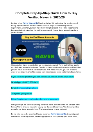 Complete Step-by-Step Guide How to Buy Verified Naver in 2025_29