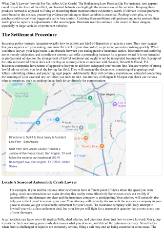 A Lawyer Can Aid Assess Fault And Settlement After An Automobile Crash