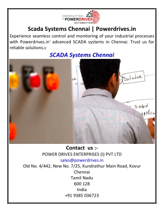 Scada Systems Chennai Powerdrives.in