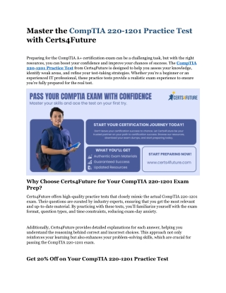 CompTIA 220-1201 Practice Test