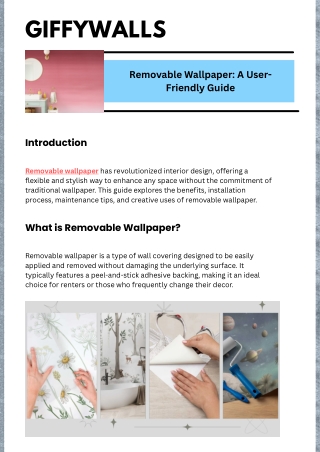 Removable Wallpaper: Effortless Style for Your Space