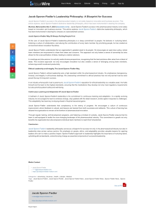 jacob-sporon-fiedlers-leadership-philosophy-a-blueprint-for-success-IssueWire