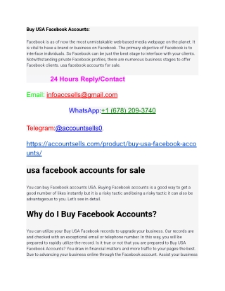 Buy USA Facebook Accounts_