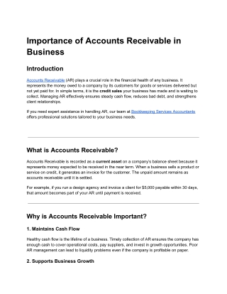 Importance of Accounts Receivable in Business (1)