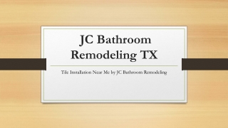 Tile Installation Near Me by JC Bathroom Remodeling