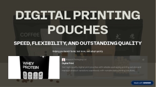 Premium Digital Printing Pouches for Custom Packaging