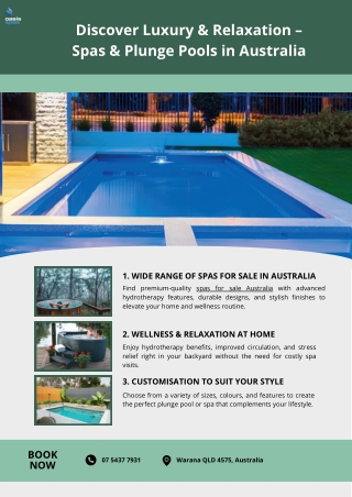 Discover Luxury & Relaxation – Spas & Plunge Pools in Australia
