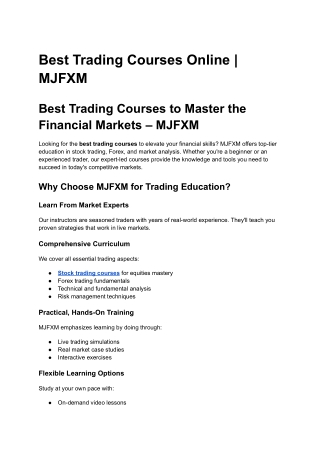 Best Trading Courses Online _ MJFXM (1)