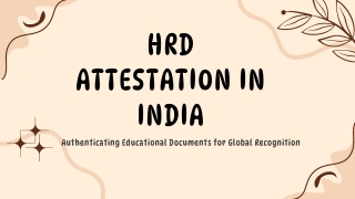 HRD Attestation India