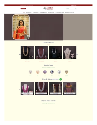 One gram gold pearls jewelry Hyderabad