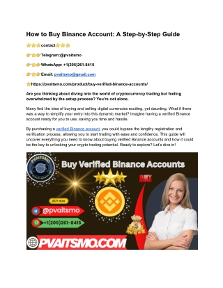 How to Buy Binance Account_ A Step-by-Step Guide