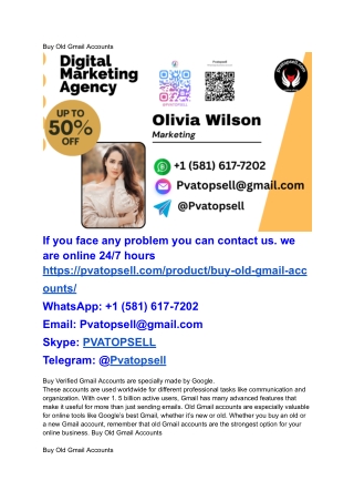 Buy Verified Gmail Accounts are specially