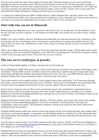 How to Choose the Best Minecraft Server for Your Playstyle