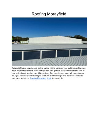 Roofing Morayfield