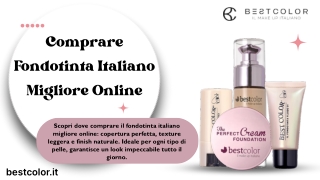 Comprare Fondotinta Italiano Migliore Online