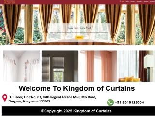 Curtain Shop in Gurgaon | Designer Curtains, Drapes & Blinds