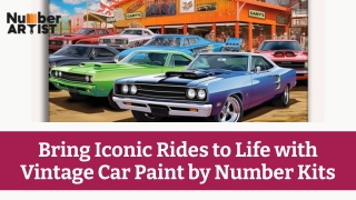 Bring Iconic Rides to Life with Vintage Car Paint by Number Kits