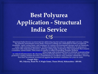 Polyurea Application - Structural India Service
