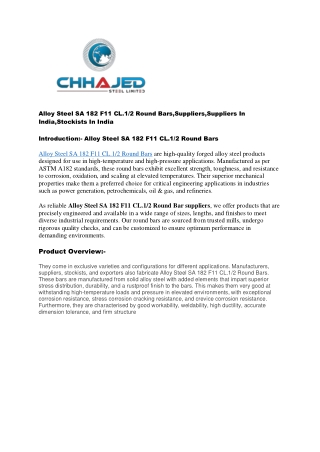 Alloy Steel SA 182 F11 CL