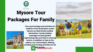 Mysore Tour Packages For Family