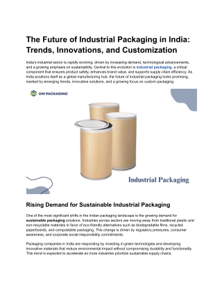 Industrial Packaging