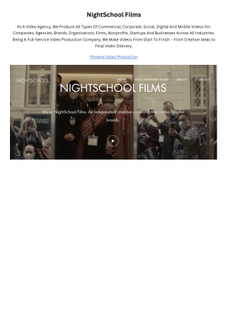 NightSchool Films