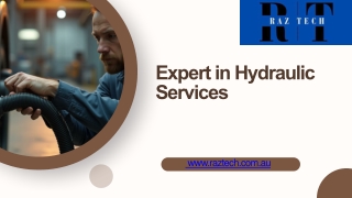 Expert in Hydraulic Services - raztech.com.au