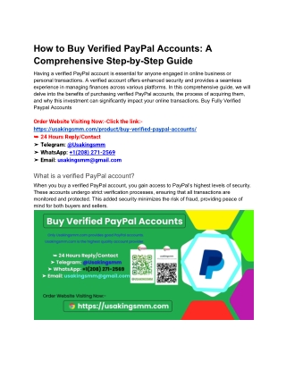 How to Buy Verified PayPal Accounts_ A Comprehensive Step-by-Step Guide