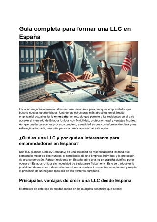 llc en españa