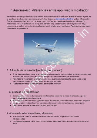 ¿Cómo puedo realizar la registración de Aeroméxico?