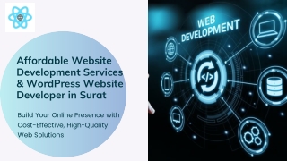 Affordable Website Development Services & WordPress Website Developer in Surat