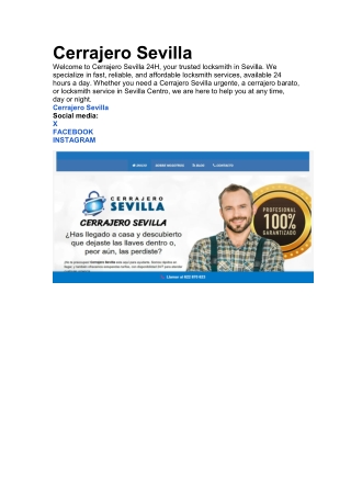 cerrajero sevilla