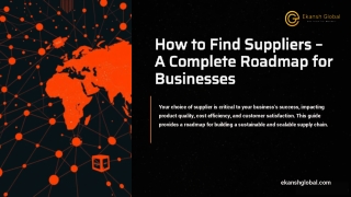 How to Find Suppliers – A Complete Roadmap for Businesses