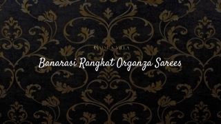 Buy Online Banarassi Sarrees in India At Rajsilkvilla