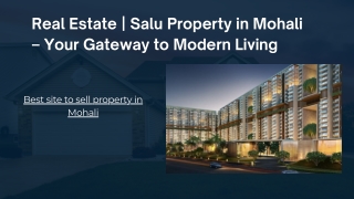 Salu Property in Mohali – Your Gateway to Modern Living