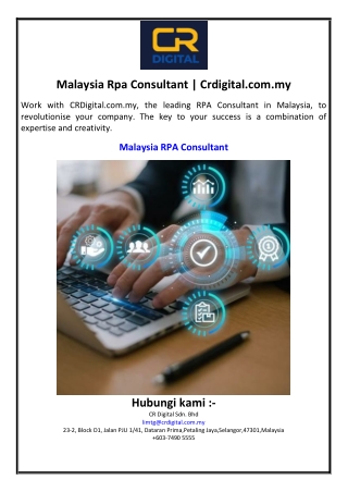 Malaysia Rpa Consultant | Crdigital.com.my