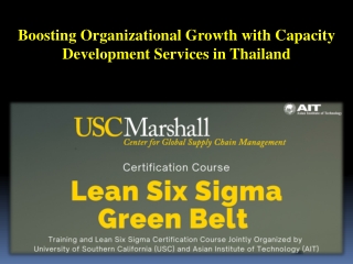 Boosting Organizational Growth with Capacity Development Services in Thailand