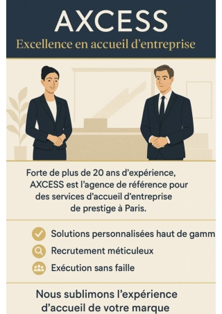 Axcess – Accueil en Entreprise et Hôtesses d’Exception à Paris
