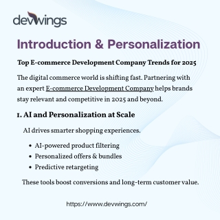 Top E-commerce Development Trends to Watch in 2025