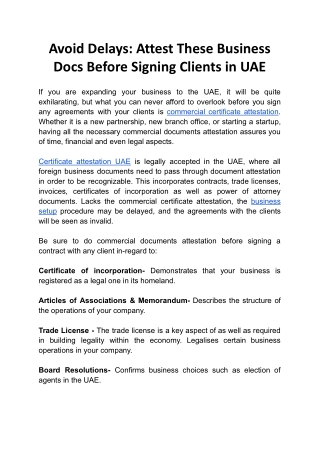 Avoid Delays_ Attest These Business Docs Before Signing Clients in UAE