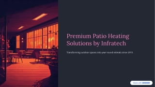 Premium Patio Heating Solutions by Infratech